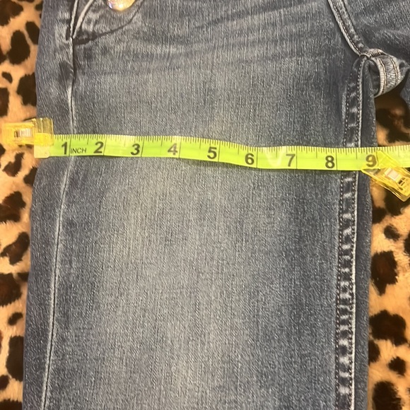 White House Black Market High Rise Silver Blue Jeans - Picture 11 of 14